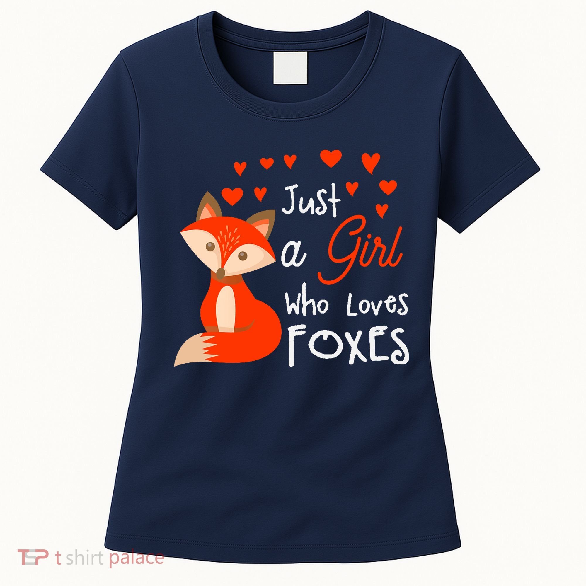 Just a girl who loves foxes - Cute looking fox Women's T-Shirt