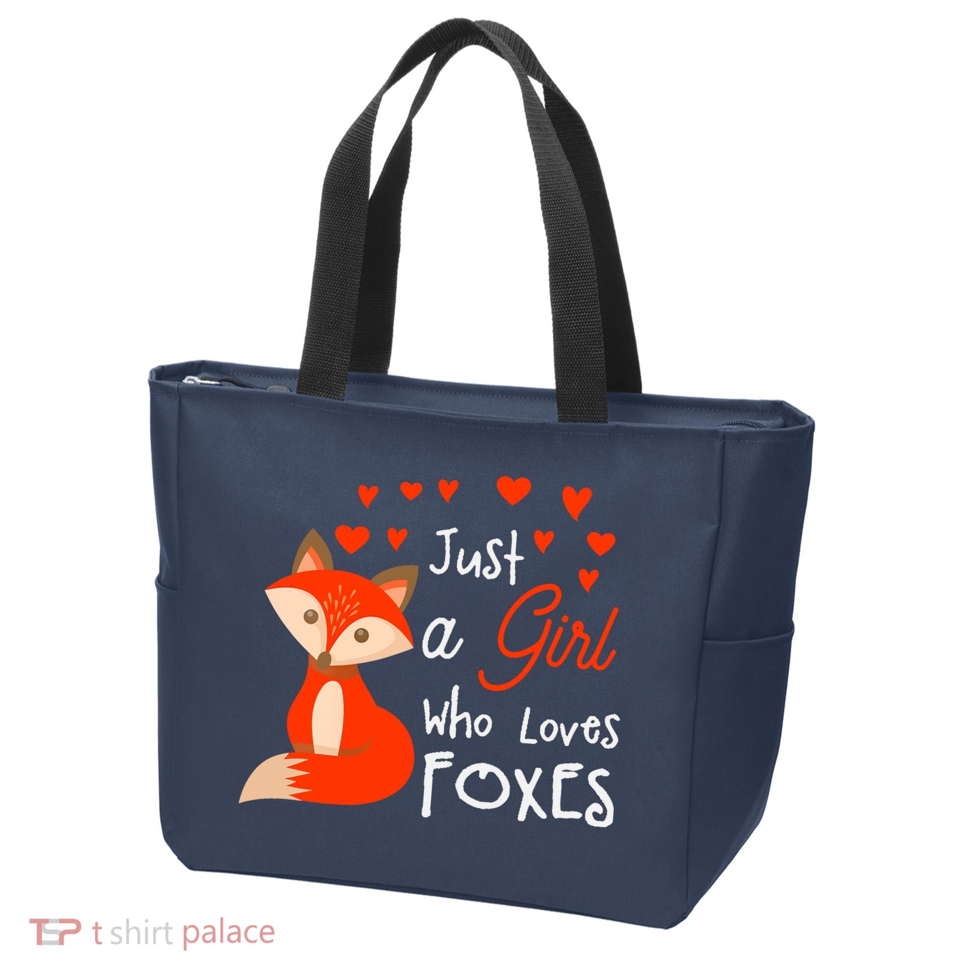 Just a girl who loves foxes - Cute looking fox Tote Bag