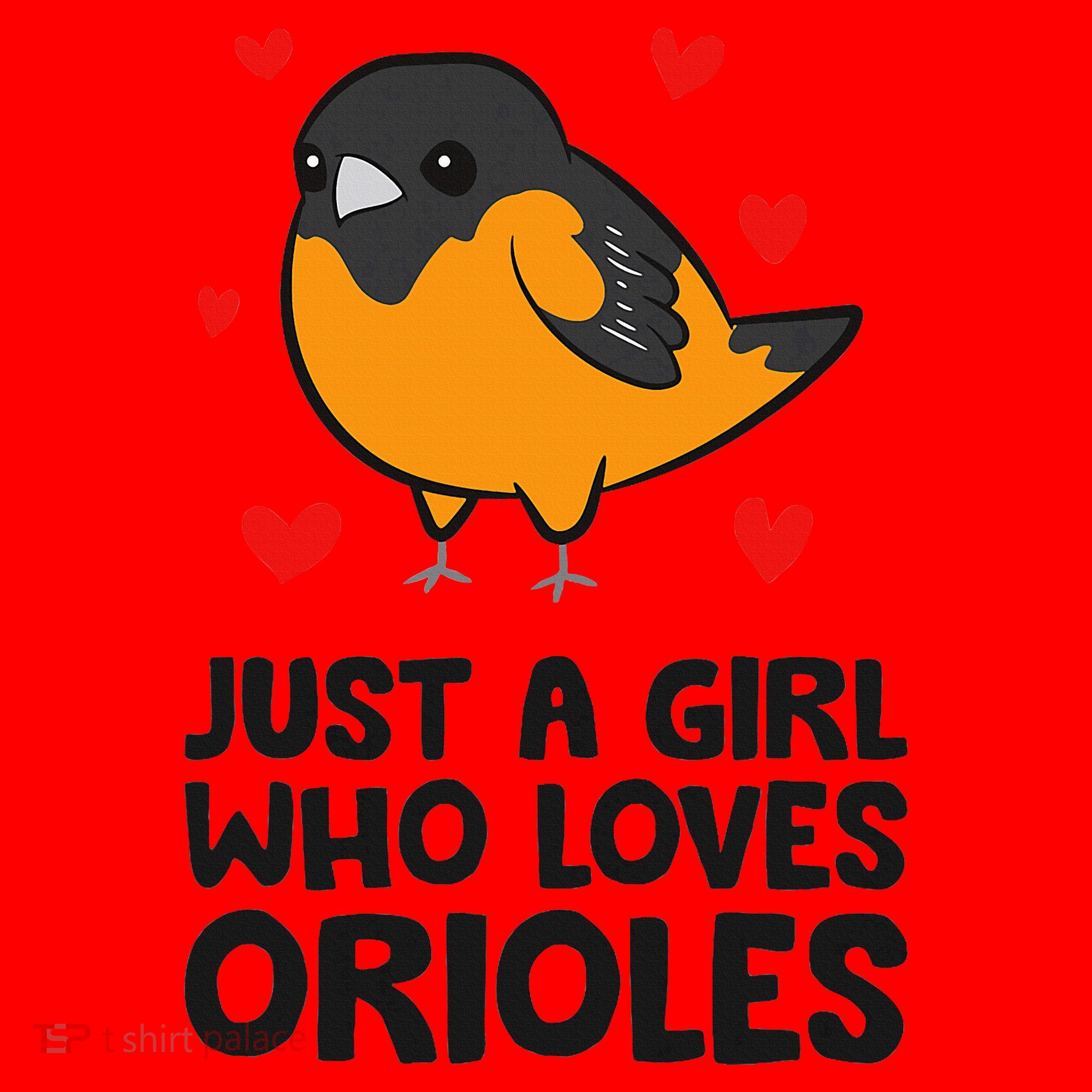 Just A Girl Who Loves Orioles Santa Hat