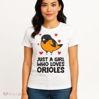 Just A Girl Who Loves Orioles Women's T-Shirt thumb 4