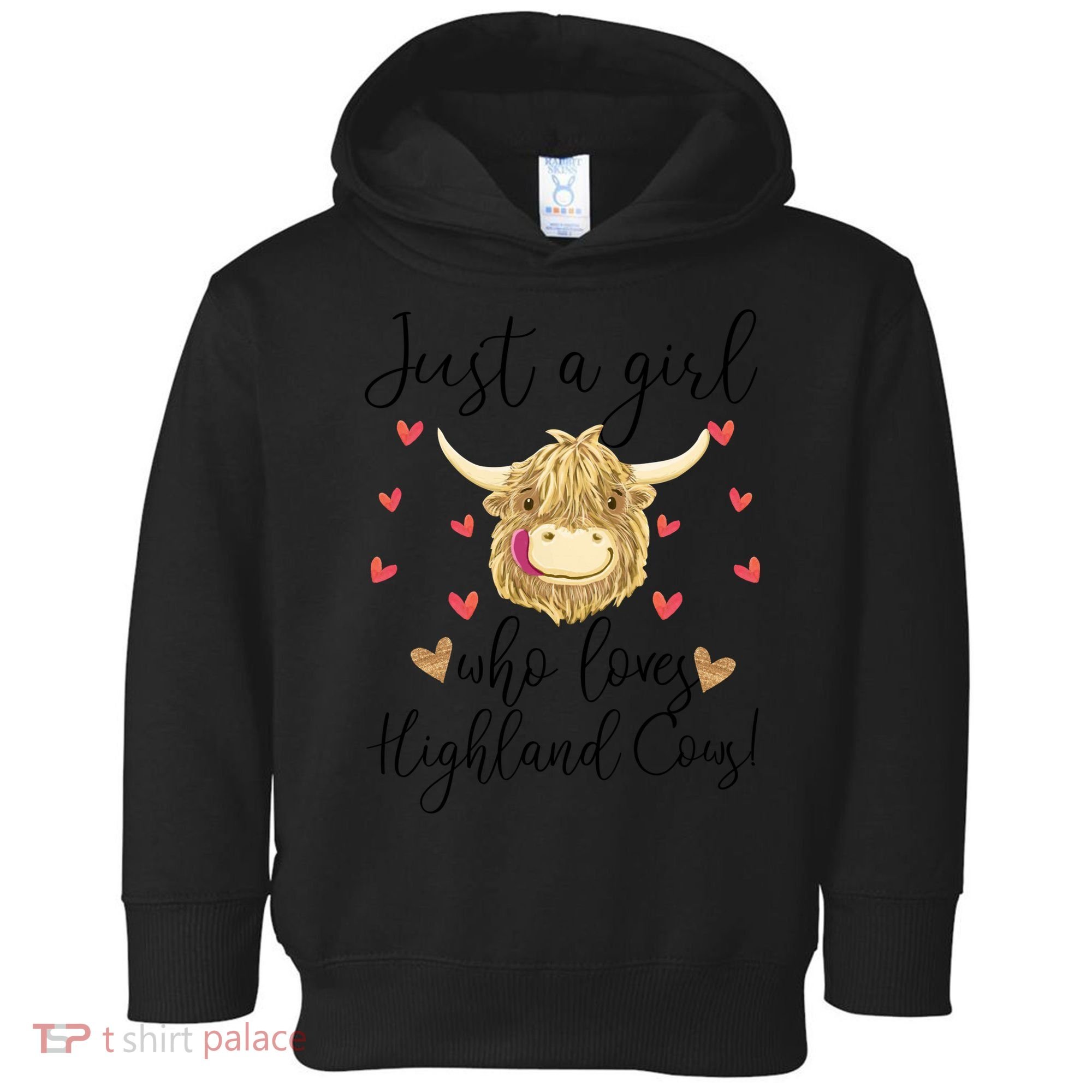 Just A Girl Who Loves Highland Cows Toddler Hoodie