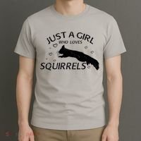 Just A Girl Who Loves Squirrels T-Shirt thumb 3