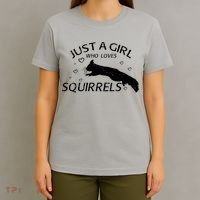 Just A Girl Who Loves Squirrels T-Shirt thumb 4