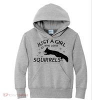 Just A Girl Who Loves Squirrels Kids Hoodie thumb 0