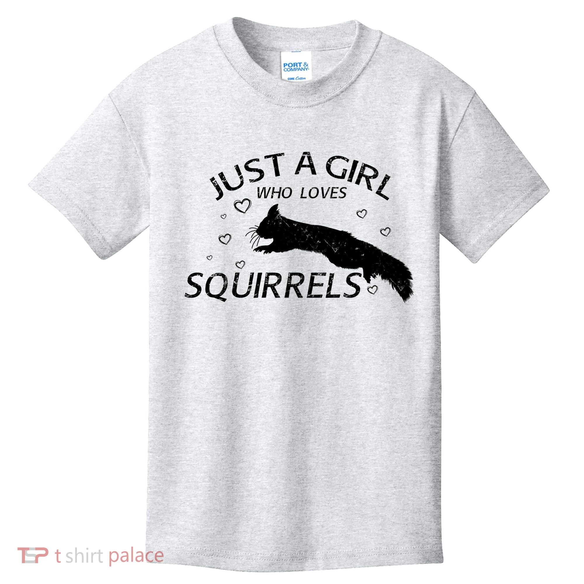 Just A Girl Who Loves Squirrels Kids T-Shirt
