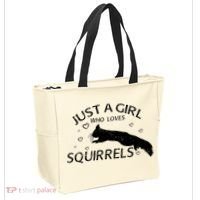 Just A Girl Who Loves Squirrels Tote Bag thumb 2