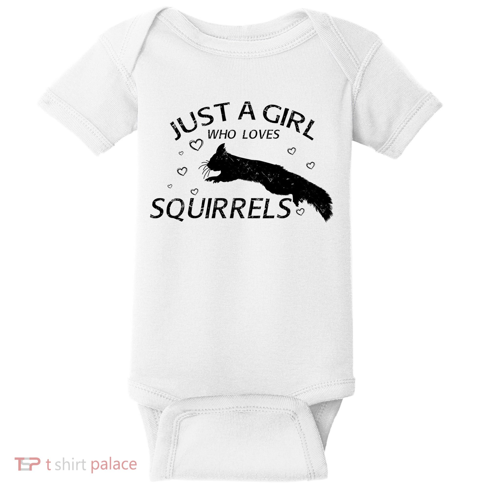 Just A Girl Who Loves Squirrels Baby Bodysuit