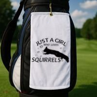 Just A Girl Who Loves Squirrels Golf Towel thumb 2