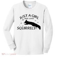 Just A Girl Who Loves Squirrels Kids Long Sleeve Shirt thumb 0