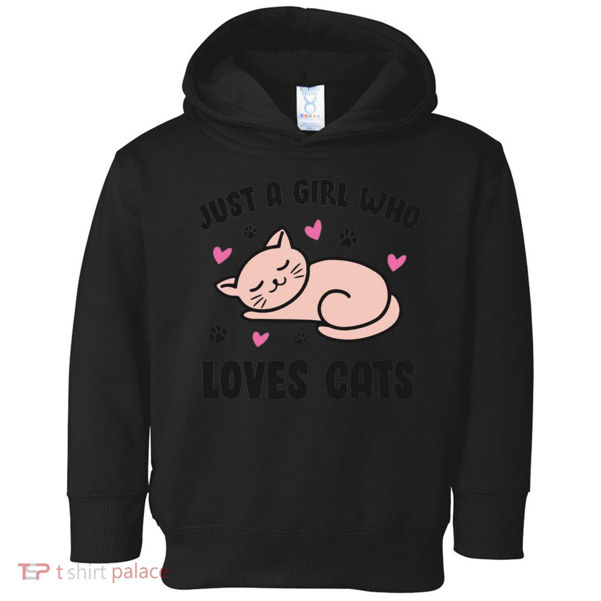Just A Girl Who Loves Cats Toddler Hoodie