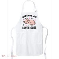 Just A Girl Who Loves Cats Apron thumb 0