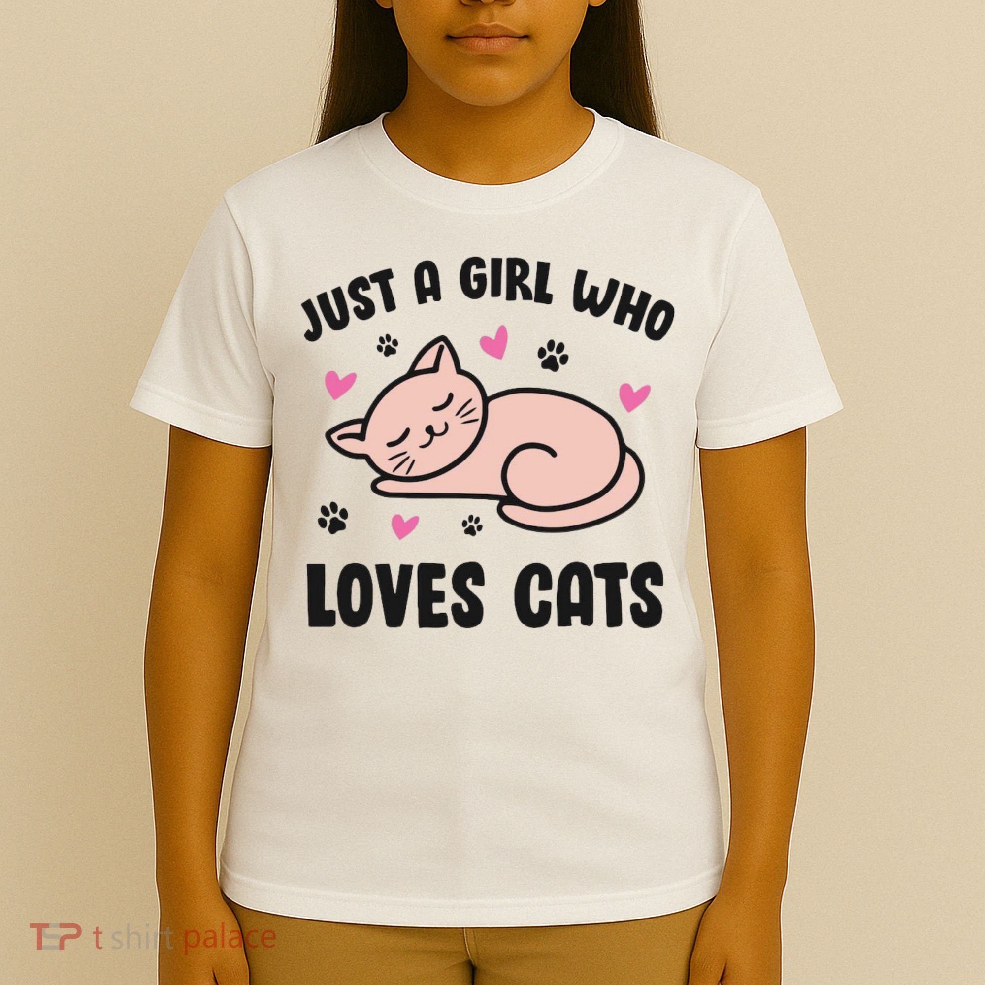 Just A Girl Who Loves Cats T-Shirt