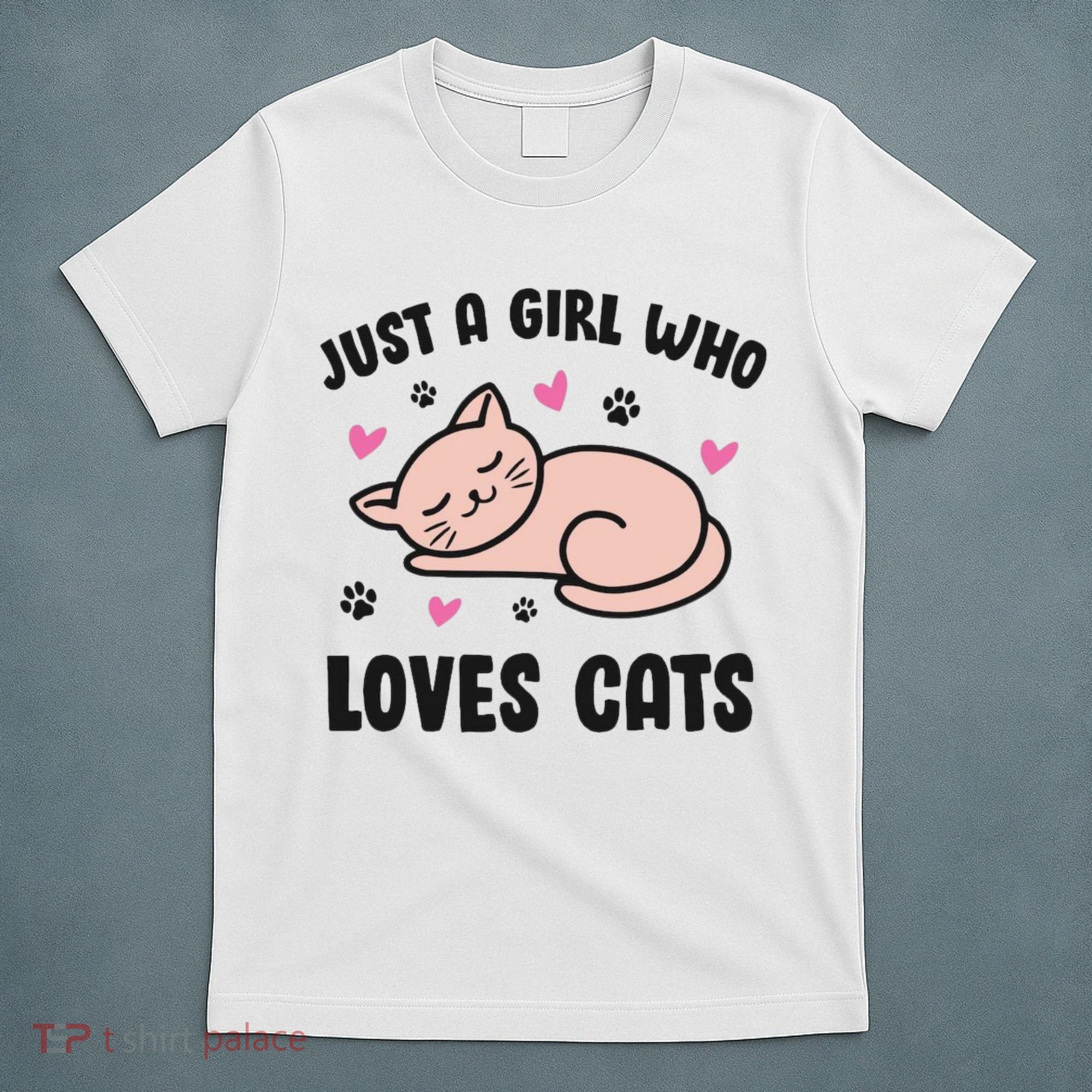 Just A Girl Who Loves Cats T-Shirt
