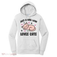 Just A Girl Who Loves Cats Women's Hoodie thumb 0