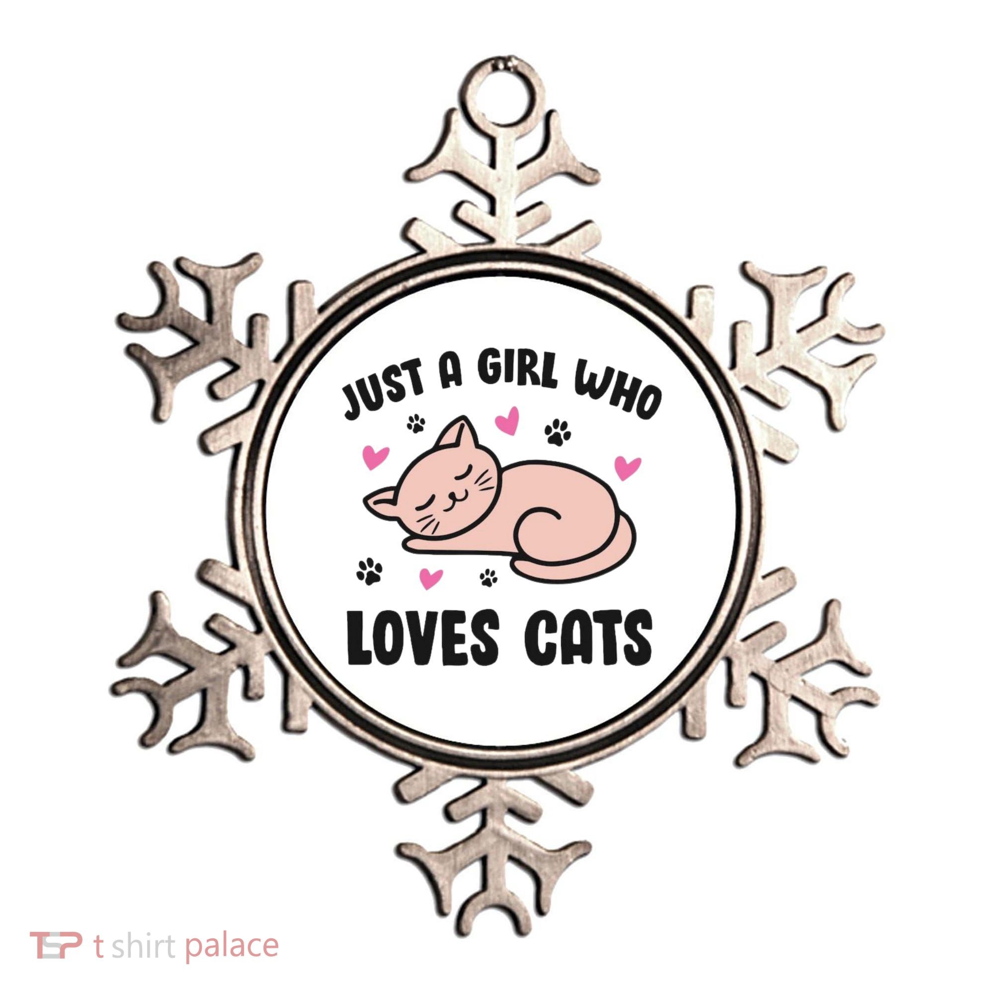 Just A Girl Who Loves Cats Ornament