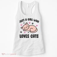 Just A Girl Who Loves Cats Women's Tank Top thumb 0