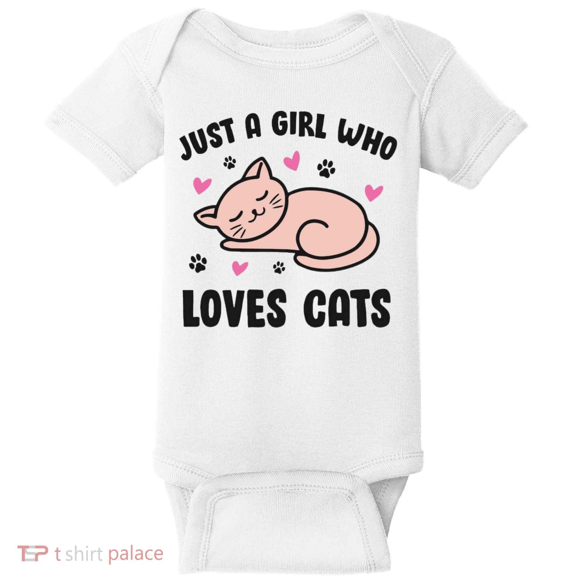 Just A Girl Who Loves Cats Baby Bodysuit