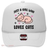 Just A Girl Who Loves Cats Hat thumb 0