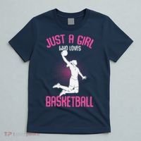 Just A Girl Who Loves Basketball T-Shirt thumb 5