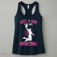 Just A Girl Who Loves Basketball Women's Tank Top thumb 3