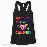 Just A Girl Who Loves Chickens Girl Farmer (3) Women's Tank Top thumb 0