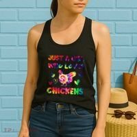 Just A Girl Who Loves Chickens Girl Farmer (3) Women's Tank Top thumb 2