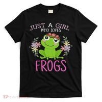 Just A Girl Who Loves Frogs Frogs Lover T-Shirt thumb 0