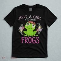 Just A Girl Who Loves Frogs Frogs Lover T-Shirt thumb 5