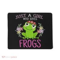 Just A Girl Who Loves Frogs Frogs Lover Mousepad thumb 0