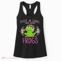 Just A Girl Who Loves Frogs Frogs Lover Women's Tank Top thumb 0