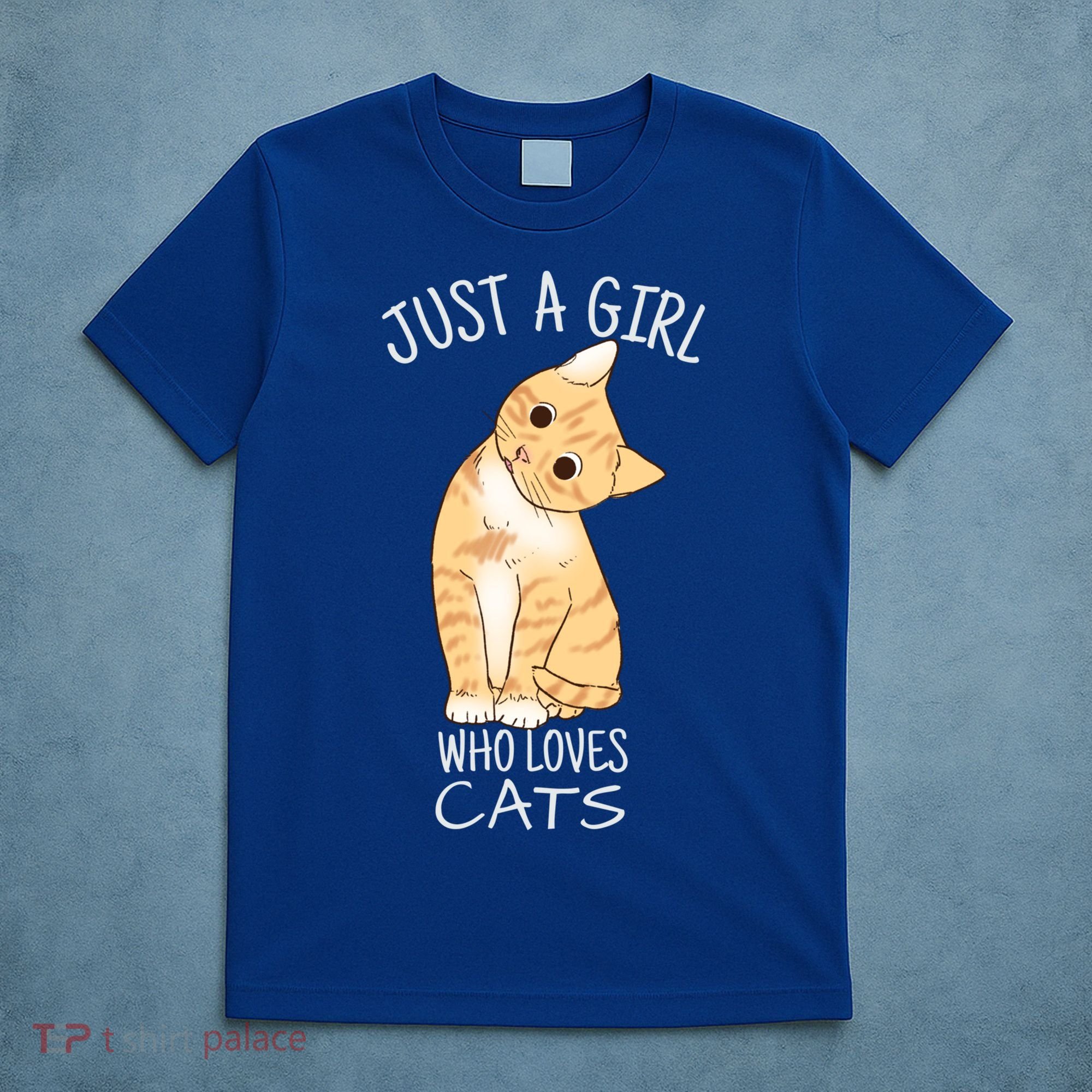Just A Girl Who Loves Cats Gift For Cat Lover Gift T-Shirt