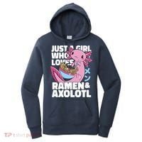 Just A Girl Who Loves Ramen & Axolotl Funny Cute Women's Hoodie thumb 0