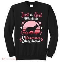 Just A Girl Who Loves German Shepherd Dog Sweatshirt thumb 0