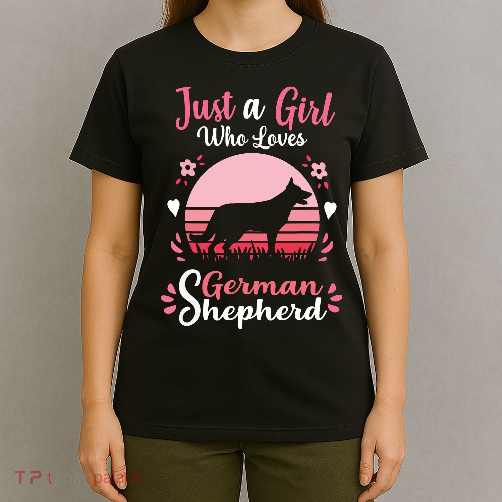 Just A Girl Who Loves German Shepherd Dog T-Shirt