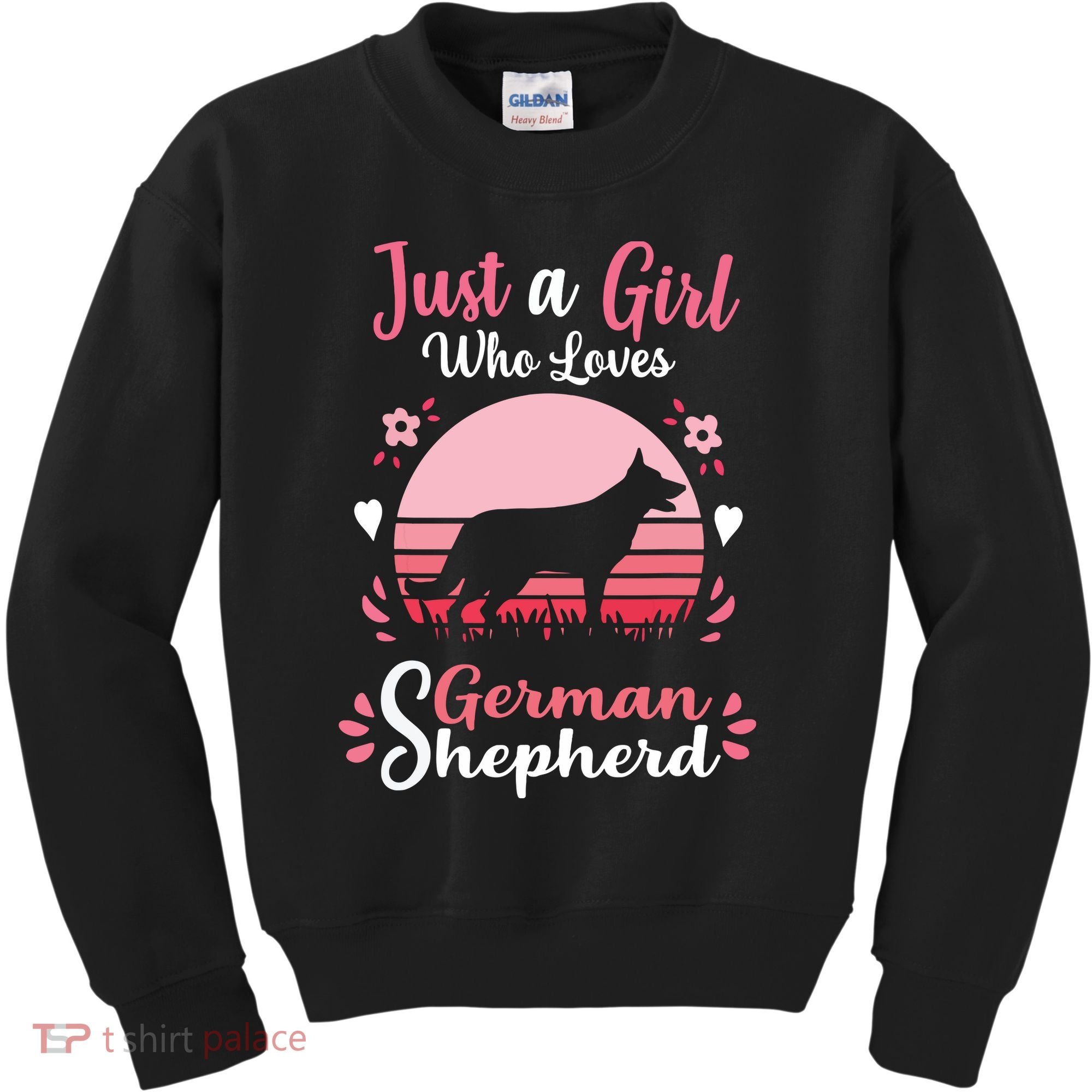 Just A Girl Who Loves German Shepherd Dog Kids Sweatshirt