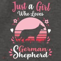 Just A Girl Who Loves German Shepherd Dog Women's Tank Top thumb 5