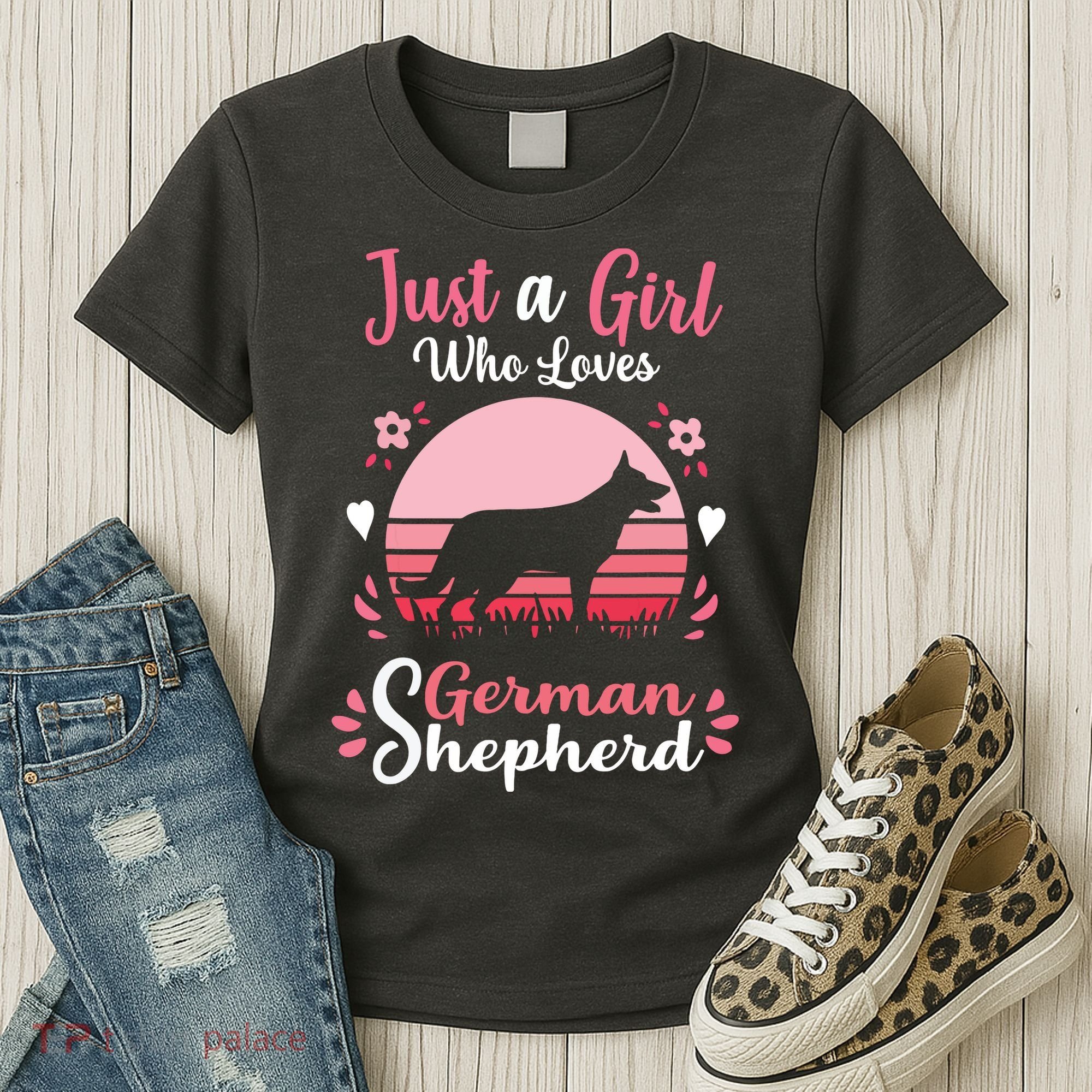 Just A Girl Who Loves German Shepherd Dog Women's T-Shirt