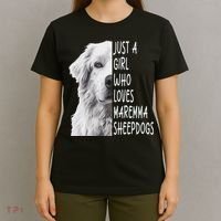 Just A Girl Who Loves Maremma Sheepdog T-Shirt thumb 4