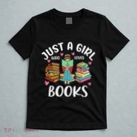 Just A Girl Who Loves Books Funny Books Lovers T-Shirt thumb 5
