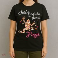 Just A Girl Who Loves Frogs T-Shirt thumb 4