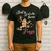Just A Girl Who Loves Frogs T-Shirt thumb 6