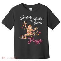 Just A Girl Who Loves Frogs Toddler T-Shirt thumb 0