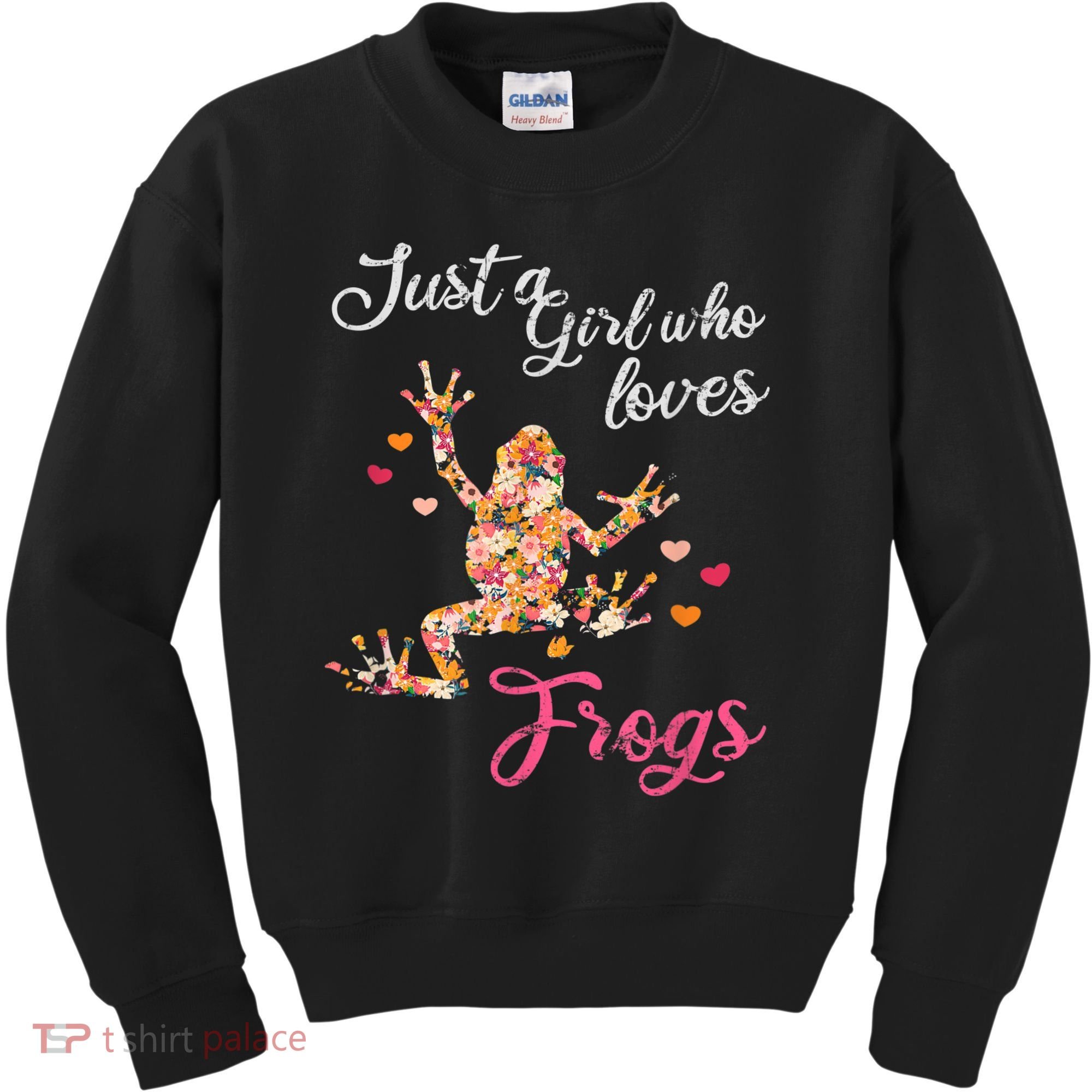 Just A Girl Who Loves Frogs Kids Sweatshirt
