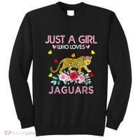 Just A Girl Who Loves Jaguars Funny Sweatshirt thumb 0
