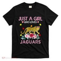 Just A Girl Who Loves Jaguars Funny T-Shirt thumb 0