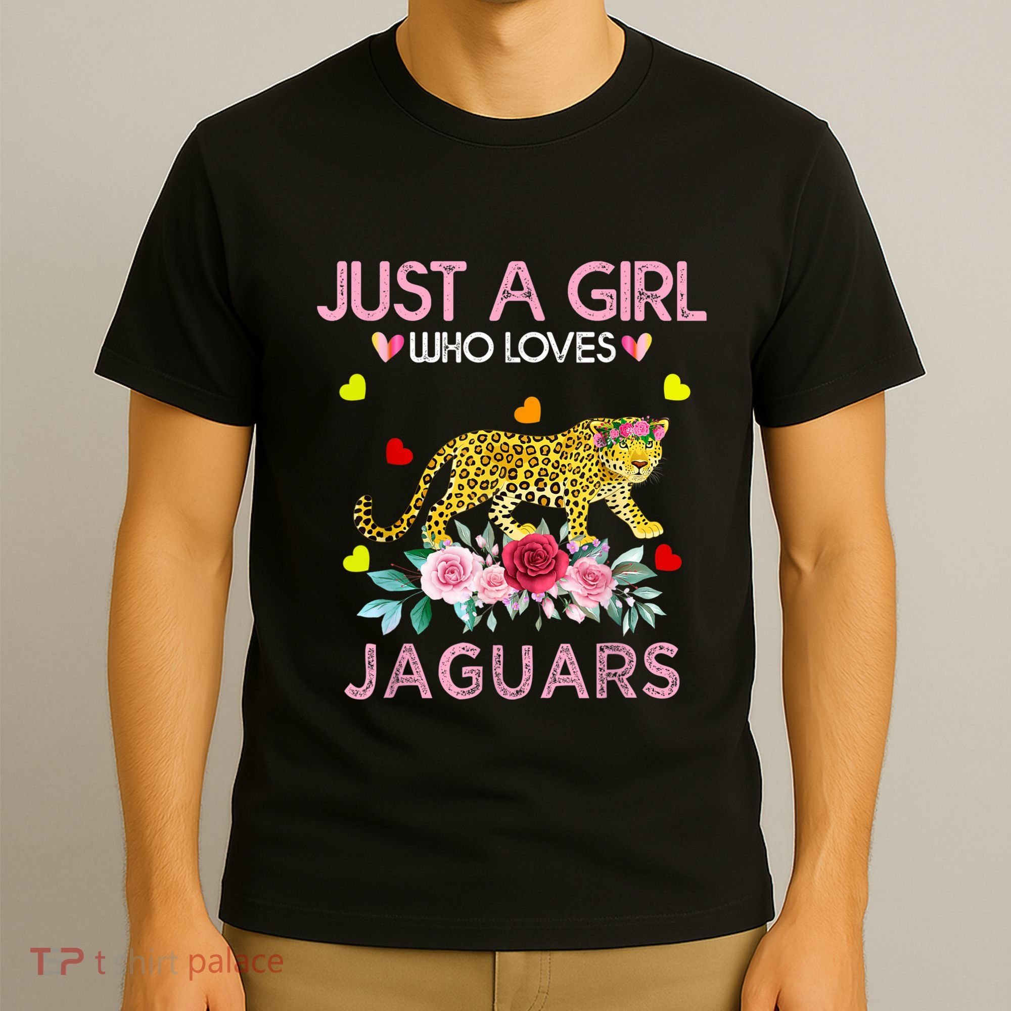 Just A Girl Who Loves Jaguars Funny T-Shirt