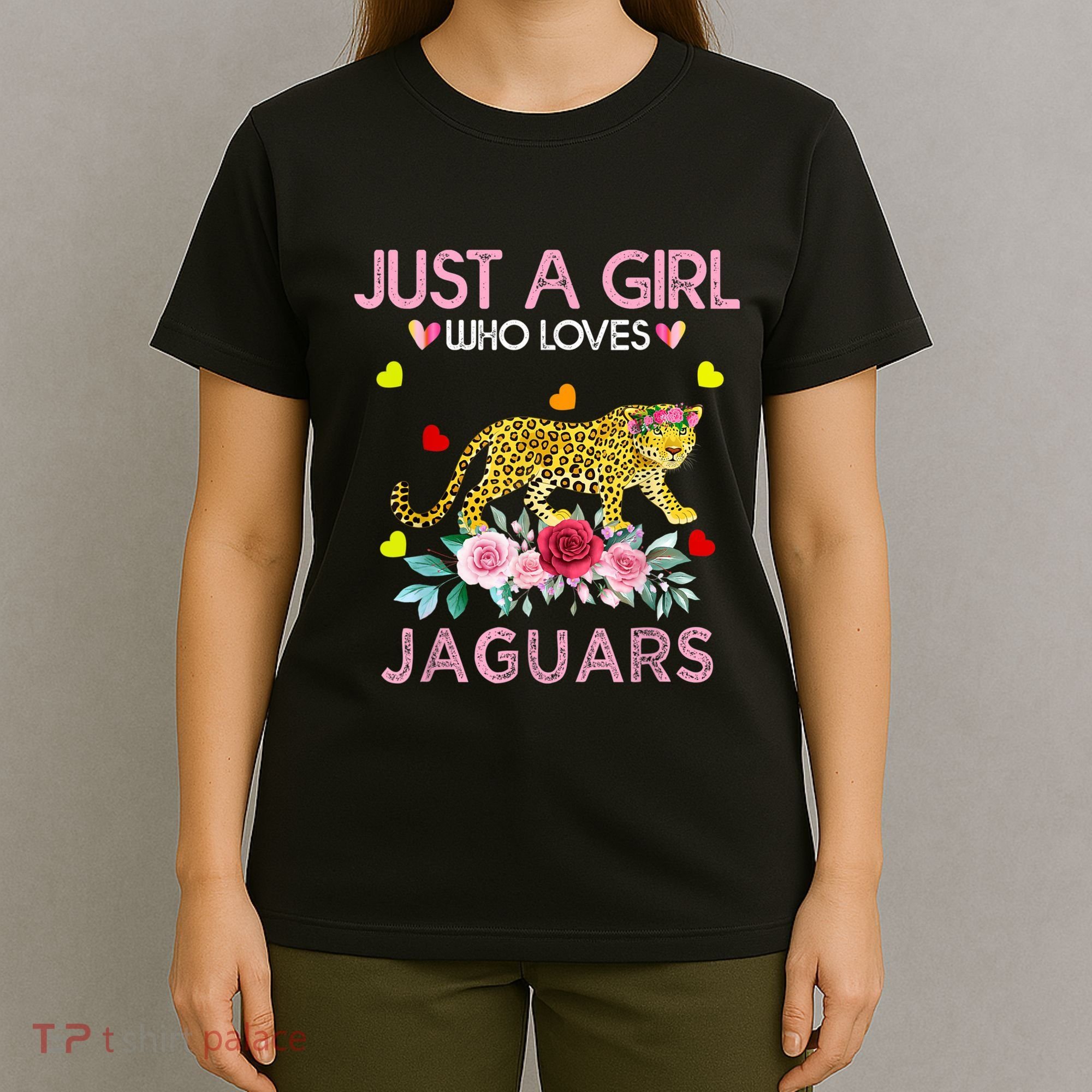 Just A Girl Who Loves Jaguars Funny T-Shirt