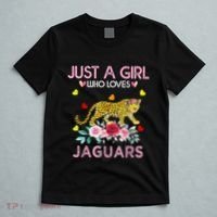 Just A Girl Who Loves Jaguars Funny T-Shirt thumb 5