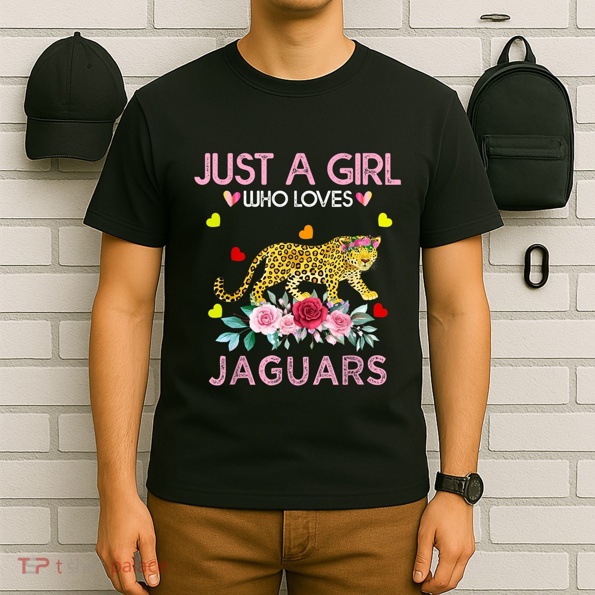 Just A Girl Who Loves Jaguars Funny T-Shirt