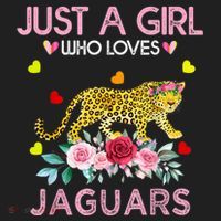 Just A Girl Who Loves Jaguars Funny Beanie thumb 2